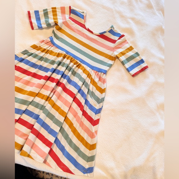 HANNA ANDERSSON Stripe Skater Dress with Pockets - Picture 6 of 13